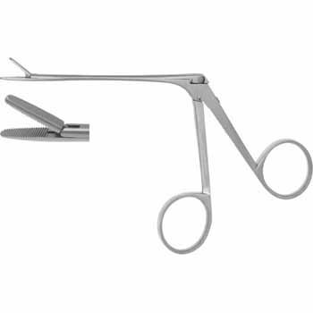 HARTMANN-NOYES EAR FORCEPS 80MM STRAIGHT JAWS 2,8X9MM, SERRATED