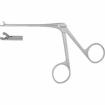 HARTMANN EAR FORCEPS 80MM STRAIGHT, ROUND CUP Ø1,5MM