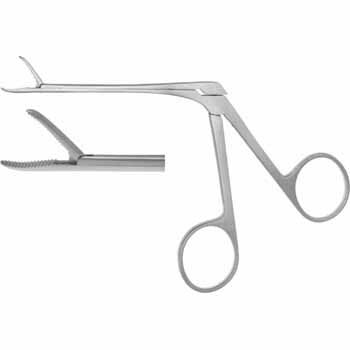 WEINGAERTNER EAR FORCEPS 80MM STRAIGHT SERRATED