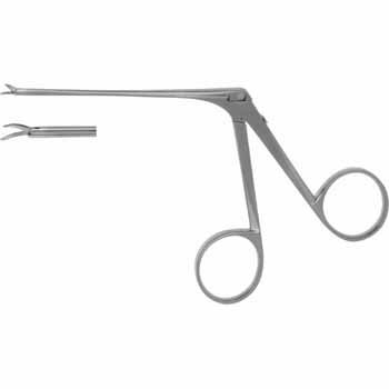 BELLUCCI MICRO EAR SCISSORS 80MM, CURVED LEFT, DELICATE, BLADES 5MM