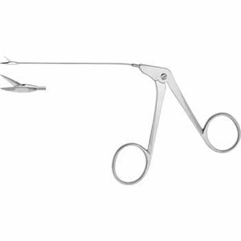 MICRO EAR SCISSORS DELICATE 80MM, STRAIGHT, BLADES 4MM, TUBULAR SHAFT Ø0,9MM