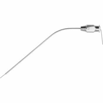 HOUSE SUCTION CANNULA ANGLED Ø1,2MM LUER LOCK, WORKING LENGTH 70MM