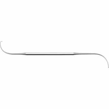 FRONTAL SINUS SEEKER DOUBLE ENDED FIG.2 200MM 90° CURVED, ONE TIP STRAIGHT, ONE TIP ANGLED INWARDS