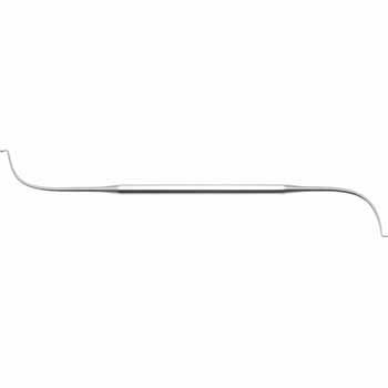 FRONTAL SINUS SEEKER DOUBLE ENDED FIG.3 200MM 77° CURVED, BOTH TIPS ANGLED OUTWARDS