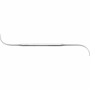 FRONTAL SINUS SEEKER DOUBLE ENDED FIG.4 200MM 90° CURVED, ONE TIP ANGLED TO THE LEFT AND ONE TIP ANGLED TO THE RIGHT