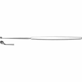 ANTRUM CURETTE 190MM, SMALL ROUND ANGLED UP