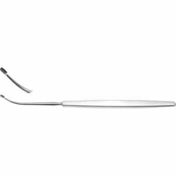 FRONTAL SINUS CURETTE 190MM, OBLONG, 55° CURVED UP