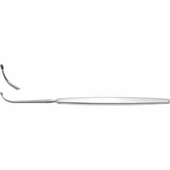 FRONTAL SINUS CURETTE 190MM, OBLONG, 90°CURVED UP