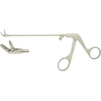 BLAKESLEY NASAL FCPS.130MM 45° CURVED UP JAWS 3,5MM, TUBULAR SHAFT LUER LOCK CLEANING PORT