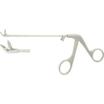 BLAKESLEY NASAL FCPS.130MM 45° CURVED UP JAWS 4,0MM, TUBULAR SHAFT LUER LOCK CLEANING PORT