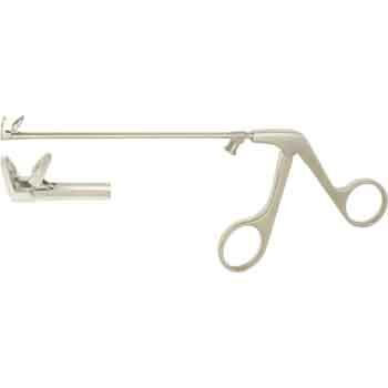 BLAKESLEY NASAL FCPS.130MM 90° CURVED UP JAWS 3,5MM, TUBULAR SHAFT LUER LOCK CLEANING PORT