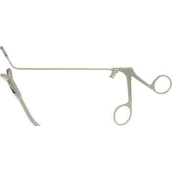 GIRAFFE FORCEPS, DOUBLE ACTION CUP Ø3,0MM HORIZONTAL OPENING, 55° UPTURNED LUER LOCK CLEANING PORT