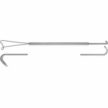 NEIVERT KNIFE GUIDE & RETRACTOR 200MM, DOUBLE ENDED, WIRE-SHAPED, ONE SIDE ALAR RETRACTOR OTHER SIDE FLAT RETRACTOR