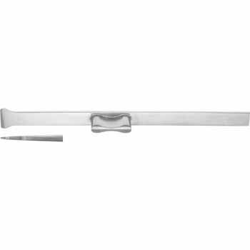 RUBIN OSTEOTOME 160MM, STRAIGHT, WIDTH 12MM, WITH STABILIZER