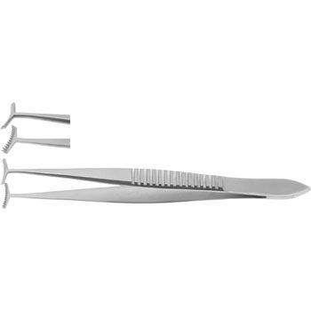 GREEN FIXATION FORCEPS 100MM JAWS 5MM WIDE