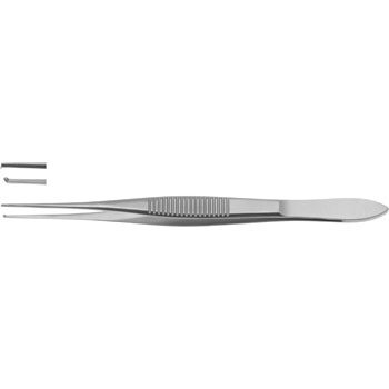 KUHNT FIXATION FORCEPS 110MM STRAIGHT WITH 1X2 CURVED TEETH