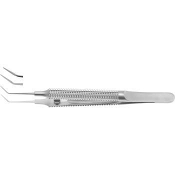 DARDENNE TYING FORCEPS 100MM 6MM ANGLED PLATFORM ROUND HANDLE