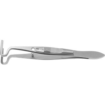 BERKE ENTROPIUM FORCEPS 105MM 20MM LONGITUDINAL GROOVED JAWS WITH SLIDING LOCK