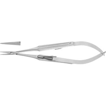 MICRO CASTROVIEJO NEEDLE HOLDER 140MM STRAIGHT JAWS SMOOTH/EXTRA DELICATE WITH CATCH WIDE HANDLE