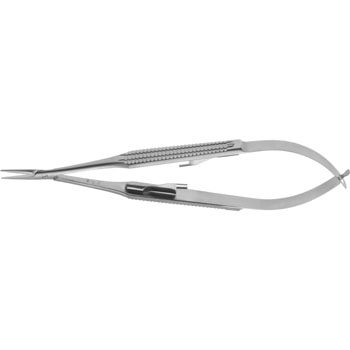 CASTROVIEJO NEEDLE HOLDER 140MM STRAIGHT JAWS SMOOTH/DELICATE WITHOUT CATCH WIDE HANDLE