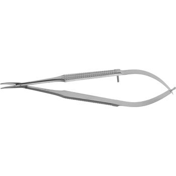 CASTROVIEJO NEEDLE HOLDER 140MM CURVED JAWS SMOOTH/DELICATE WITHOUT CATCH WIDE HANDLE