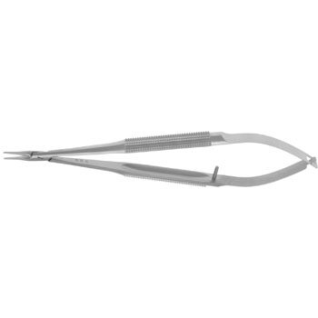 BARRAQUER NEEDLE HOLDER 140MM STRAIGHT SMOOTH JAWS 0,75MM WITHOUT CATC ROUND HANDLE Ø10MM