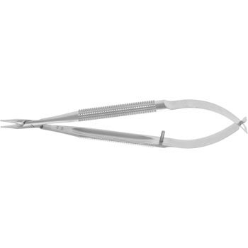 MICRO BARRAQUER NEEDLE HOLDER 115MM STRAIGHT SMOOTH JAWS 0,5MM WITHOUT CATCH ROUND HANDLE Ø8MM