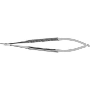 ELCON NEEDLE HOLDER 125MM STRAIGHT EXTRA DELICATE JAWS 0,5MM, WITHOUT CATCH, ROUND HANDLE Ø7MM