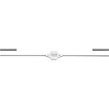 BOWMAN LACRIMAL PROBE D/E 130MM, SIZE 00/0, Ø 0,8/0,9MM, CYLINDRICAL, MALLEABLE, STERLING SILVER