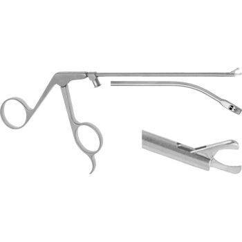 HOOK SCISSORS 3.5MM, 30° RIGHT, WORKING LENGTH 130MM, LUER LOCK CLEANING PORT