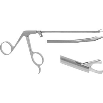 HOOK SCISSORS 2.7MM, 7° UPWARD, WORKING LENGTH 130MM, LUER LOCK CLEANING PORT