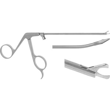 HOOK SCISSORS 3.5MM, 15° UPWARD, WORKING LENGTH 130MM, LUER LOCK CLEANING PORT