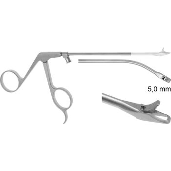 WIDE JAW PUNCH 3.5MM, LARGE, 30° RIGHT, 15° MILLED UP, 130MM, LUER LOCK CLEANING PORT