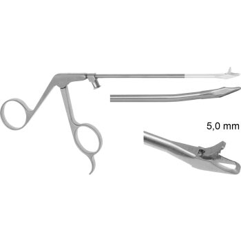 WIDE JAW PUNCH 3.5MM, LARGE, 7° UPWARD, 15° MILLED UP, 130MM, LUER LOCK CLEANING PORT