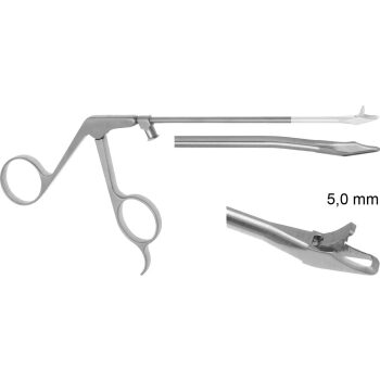 WIDE JAW PUNCH 3.5MM, LARGE, 7° DOWNWARD, 15° MILLED UP, 130MM, LUER LOCK CLEANING PORT