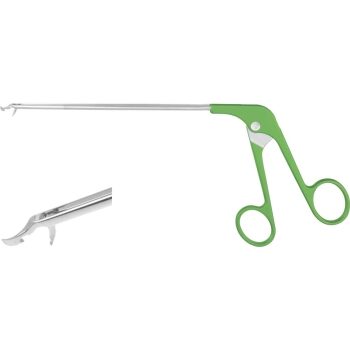 SUTURE HOOK / GUIDE INSTRUMENT, 155MM, TIP POINTED RIGHT, CLASSIC HANDLE, GREEN