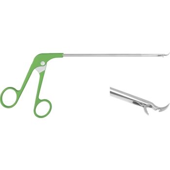 SUTURE HOOK / GUIDE INSTRUMENT, 155MM, TIP TURNED RIGHT, CLASSIC HANDLE, GREEN