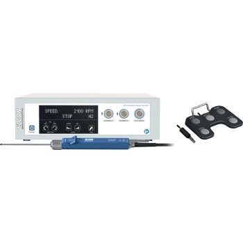 ARTHROSCOPY SHAVER CONS. OF CONTROL UNIT WITH TWO CONNECTORS / HANDPIECE AND FOOT SWITCH WITH 5 PUSH BUTTONS