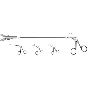 BIOPSY FORCEPS, DOUBLE SPOON JAWS, 60CM Ø 1,2MM, 4 CH / FR MODULAR WITH LL-CLEANING PORT