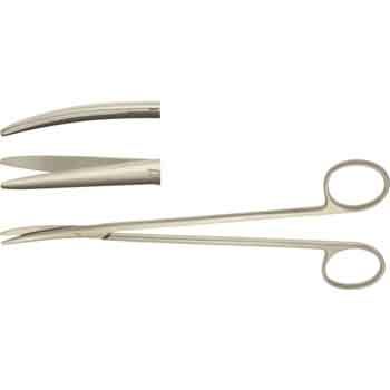 METZENBAUM DISSECTING SCISSORS 180MM, CURVED, BLUNT, SLENDER PATTERN