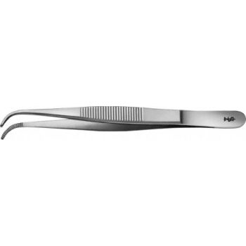 TISSUE FORCEPS SERR CVD 130MM