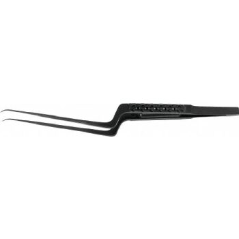 MICRO FORCEPS RND HANDLE BAY.45DG 210MM