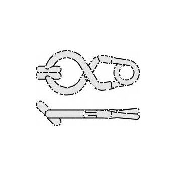 T-BAR CLIP STD.PERM.JAWS 5MM 45DEG