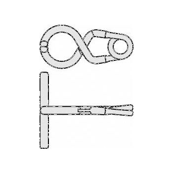 T-BAR CLIP STD.PERM.JAWS 13MM 90DEG