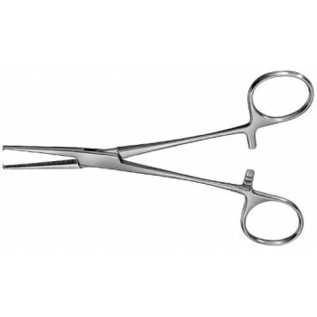 HAEMOSTATIC FORCEPS STR.1X2 TEETH 145MM