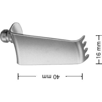 BLADE F/BV380R 4-PRONG 16MM X 40MM