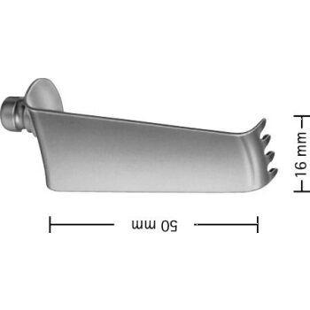 BLADE F/BV380R 4-PRONG 16MM X 50MM