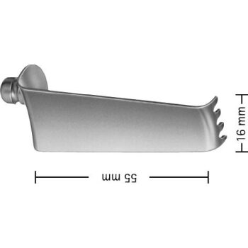 BLADE F/BV380R 4-PRONG 16MM X 55MM