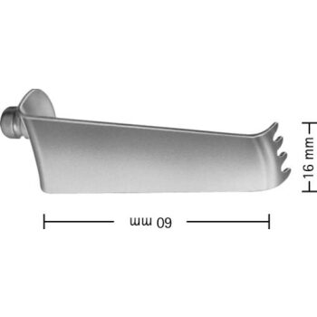 BLADE F/BV380R 4-PRONG 16MM X 60MM