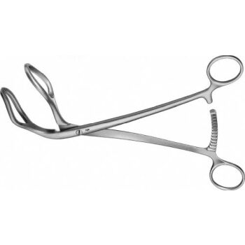 SOMER UTERINE FORCEPS LAT-ANG235MM